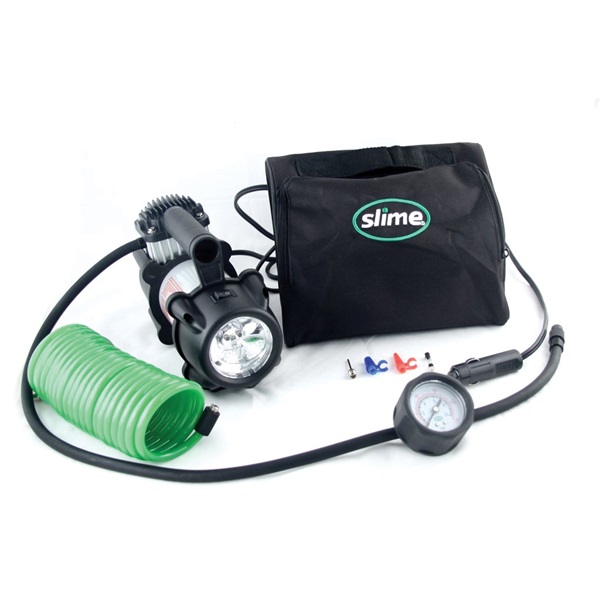 Slime Pro Power 40031 Tire Inflator, 12 V, 0 to 150 psi Pressure, Dial Gauge - 2