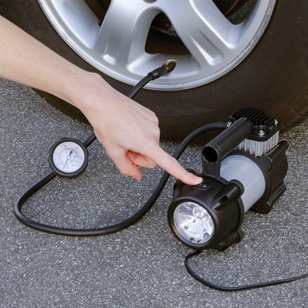 Slime Pro Power 40031 Tire Inflator, 12 V, 0 to 150 psi Pressure, Dial Gauge - 4