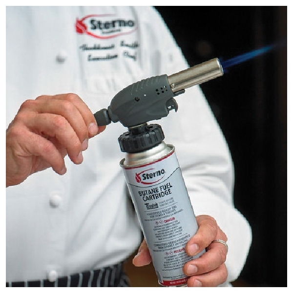 Sterno 50190 Butane Fuel Cartridge with TSV, 8 oz Can, 4 hr Burn Time - 2