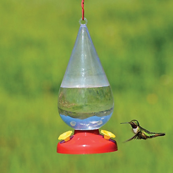 Perky-Pet 273 Bird Feeder, Dew Drop, 32 oz, 3-Port/Perch, Acrylic, Clear - 2