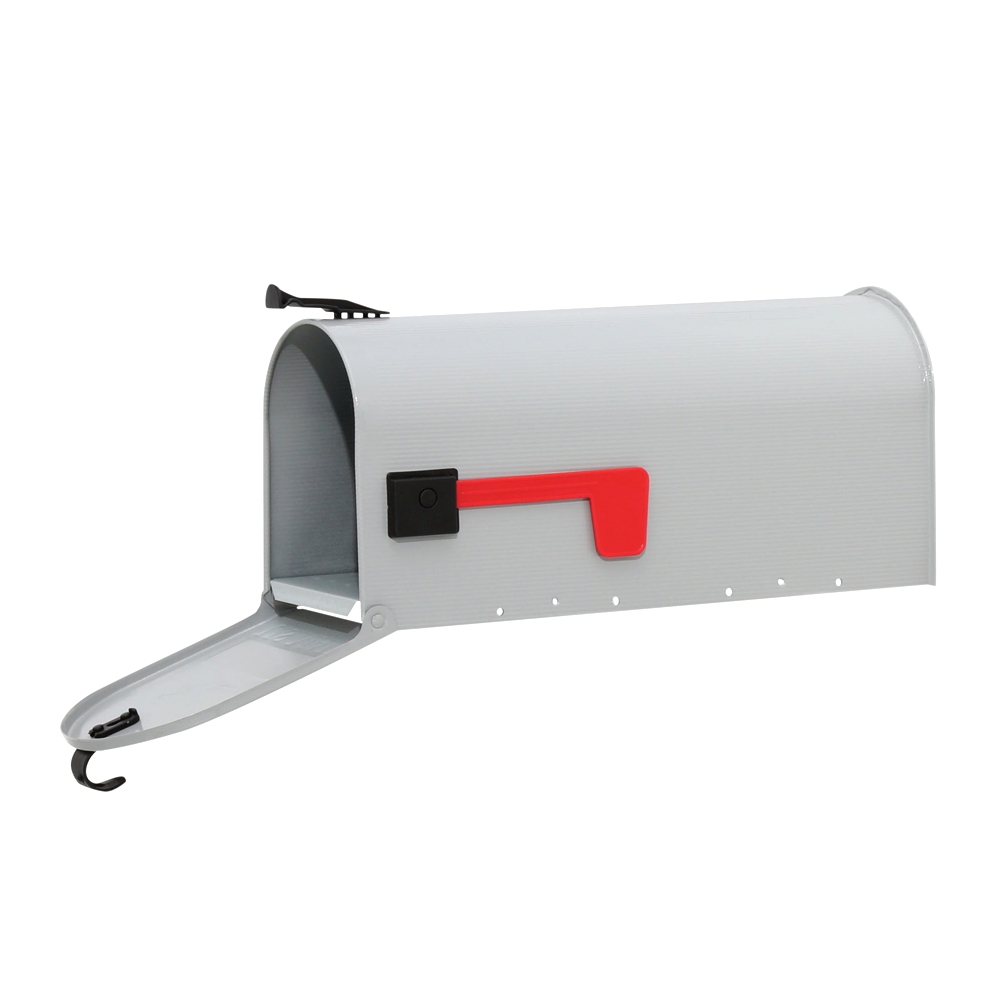 Gibraltar Mailboxes Grayson Series ST100000 Rural Mailbox, 800 cu-in, Steel, Powder-Coated, 7 in W, 20.3 in D, Gray - 4