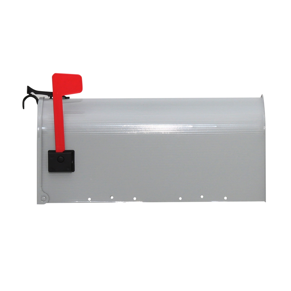 Gibraltar Mailboxes Grayson Series ST100000 Rural Mailbox, 800 cu-in, Steel, Powder-Coated, 7 in W, 20.3 in D, Gray - 5