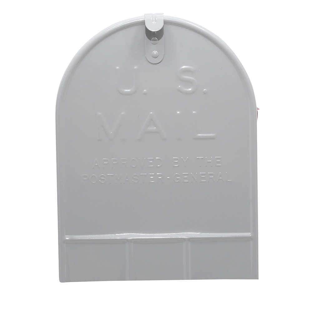 Gibraltar Mailboxes ST200000 Series Rural Mailbox, Gray, 3175 cu-in Capacity, Galvanized Steel, Powder-Coated, 11.7 in W - 2