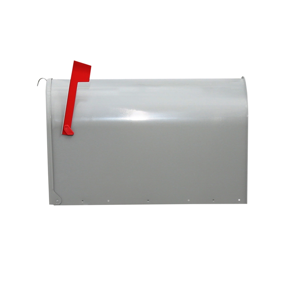 Gibraltar Mailboxes ST200000 Series Rural Mailbox, Gray, 3175 cu-in Capacity, Galvanized Steel, Powder-Coated, 11.7 in W - 5