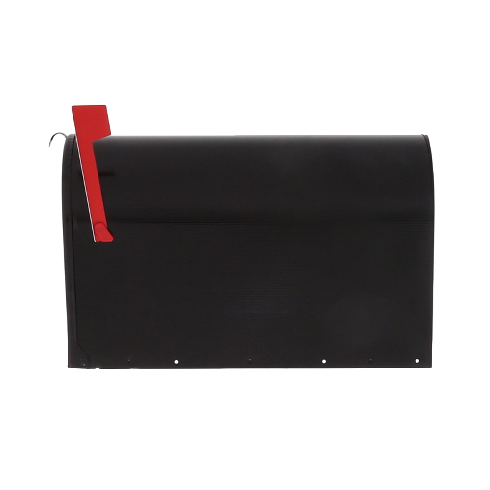 Gibraltar Mailboxes ST200B00 Series Rural Mailbox, Black, 3175 cu-in Capacity, Galvanized Steel, Powder-Coated, 15 in H - 5