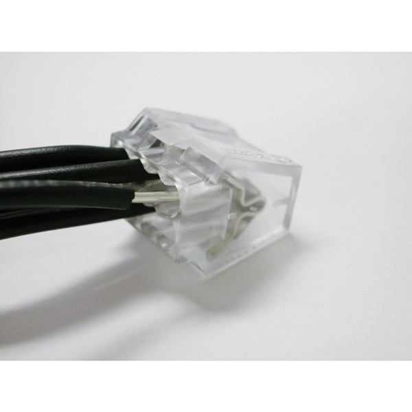 Gardner Bender PushGard 19-PC8 Wire Connector, 22 to 12 AWG Wire, Copper Contact, Black/Clear, 10/CD - 2