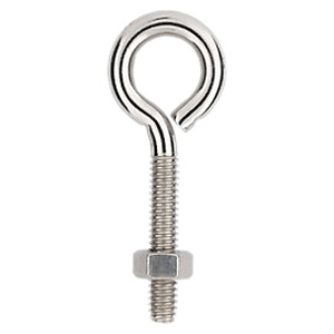 National Hardware N221-580 Eye Bolt, 1/4-20 Thread, Coarse Thread, 1-1/4 in L Thread, 0.56 in ID Dia Eye - 4