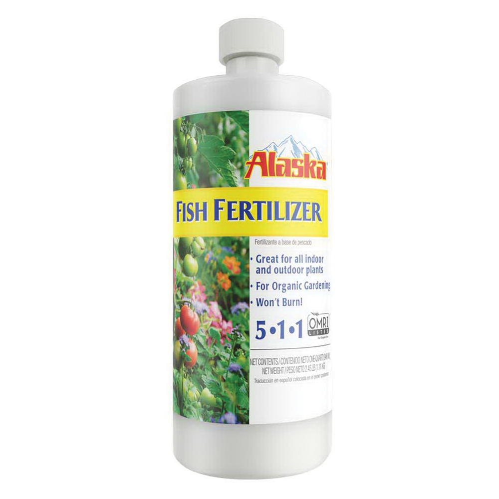 Alaska 100099247 Fish Fertilizer, 32 oz Bottle, Liquid, 5-1-1 N-P-K Ratio - 1