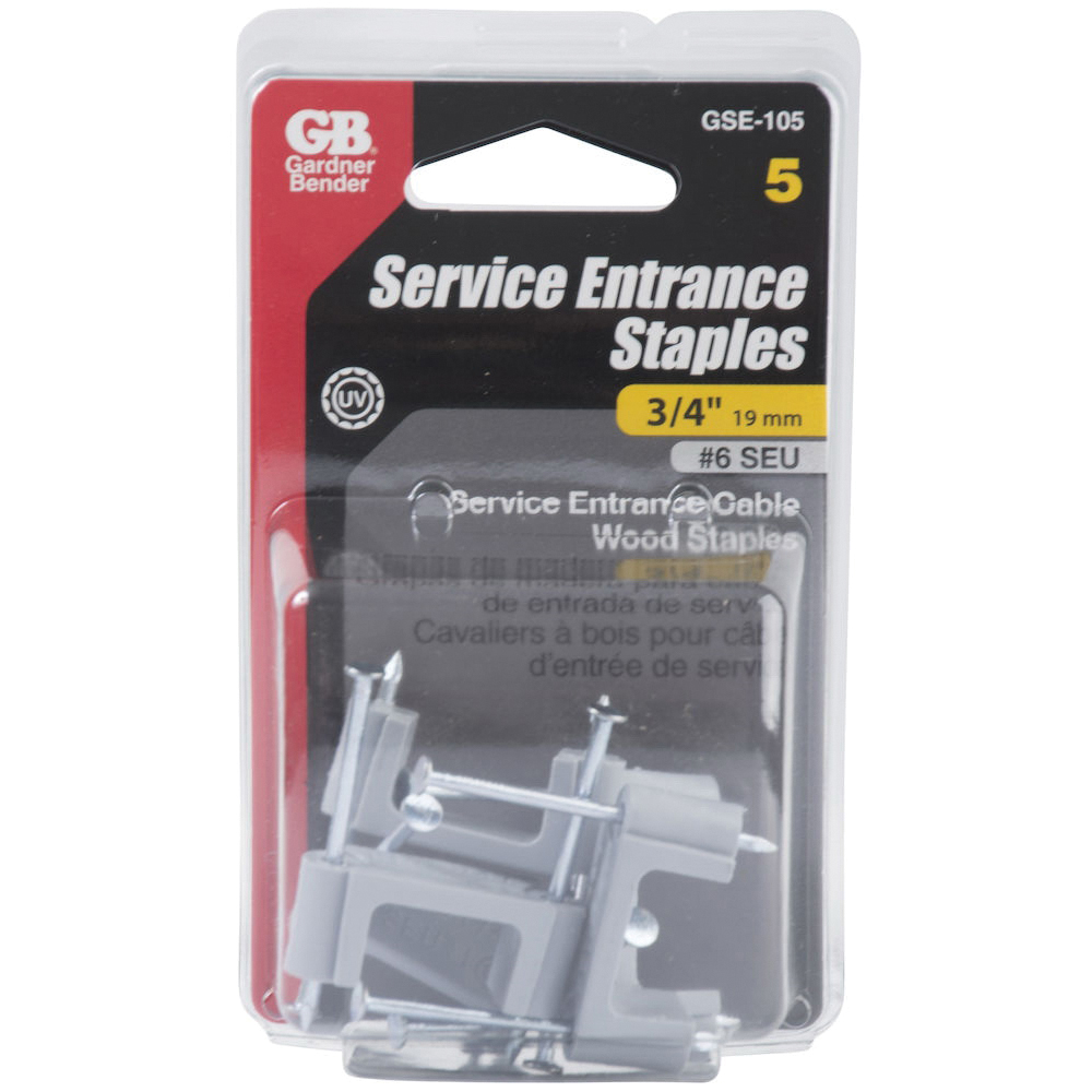Gardner Bender GSE-105 Strap Staple, PVC - 2