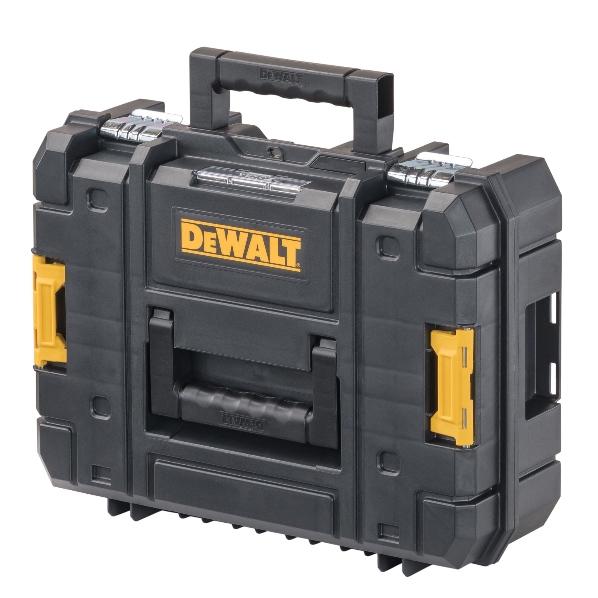 DEWALT TSTAK II Series DWST17807 Flat Top Tool Box, 66 lb, Plastic, Black, 17-1/4 in L x 6-3/8 in W x 13 in H Outside - 2
