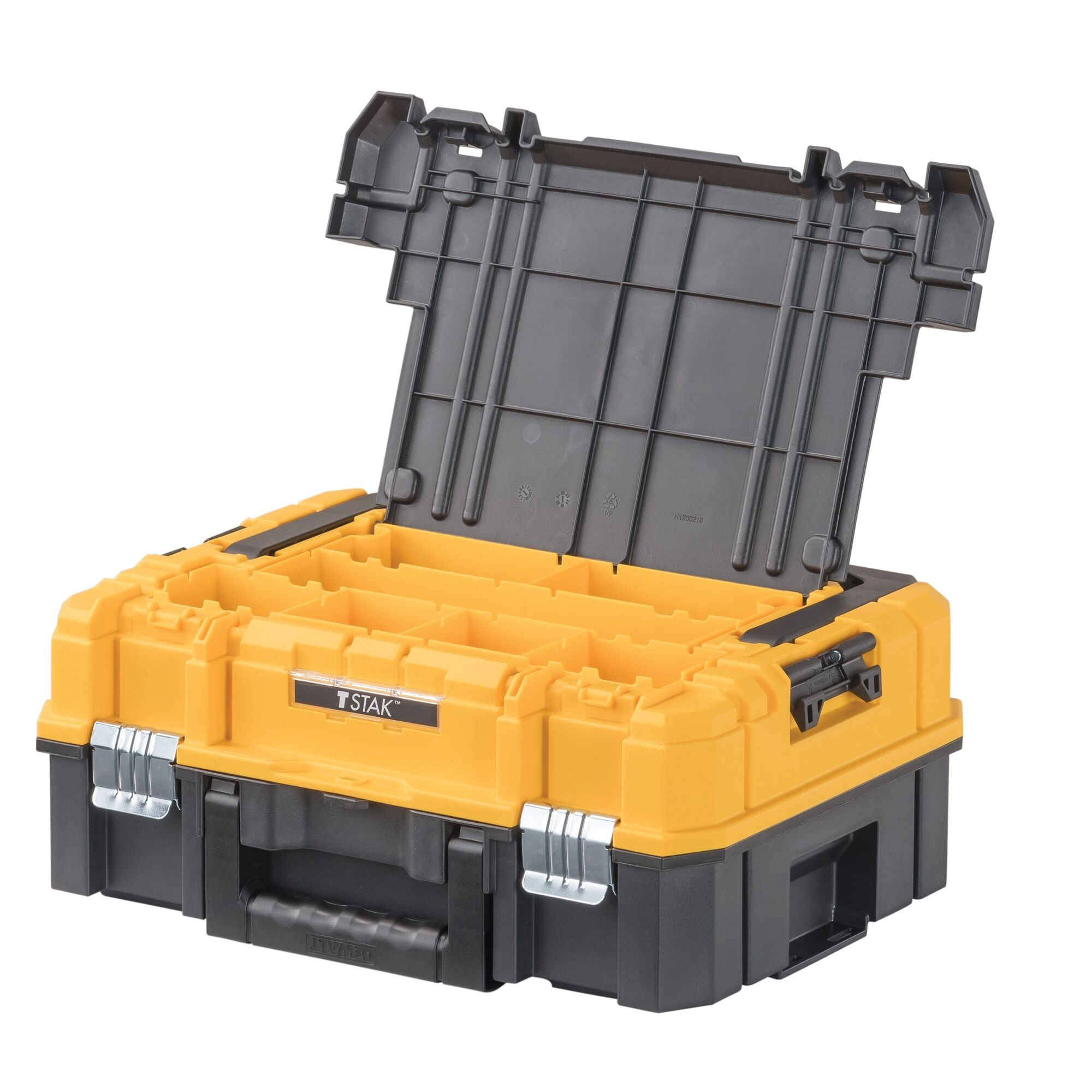 DEWALT TSTAK I Series DWST17808 Tool Box, 66 lb, Plastic, Black/Yellow, 17-1/4 in L x 13 in W x 17-7/8 in H Outside - 3