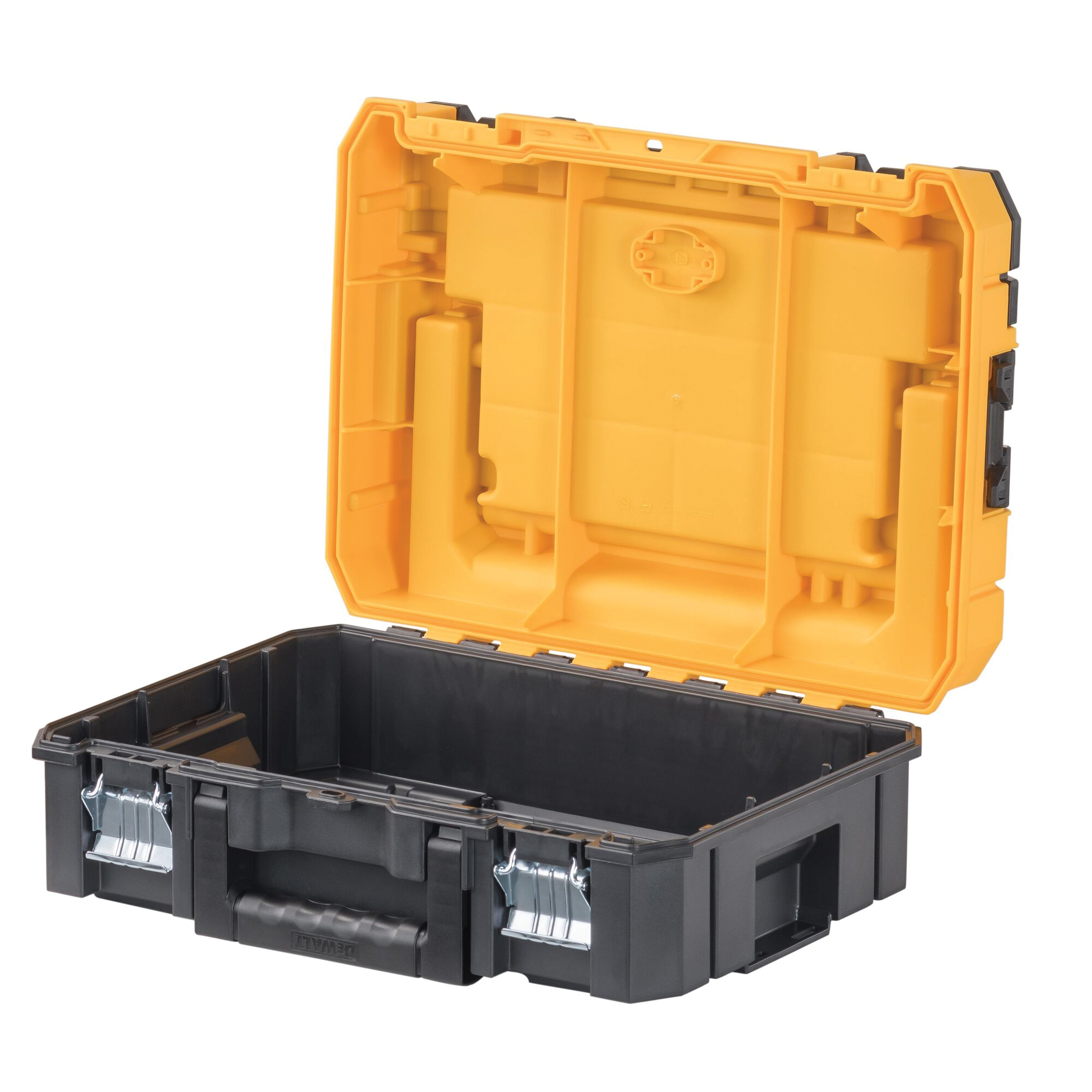 DEWALT TSTAK I Series DWST17808 Tool Box, 66 lb, Plastic, Black/Yellow, 17-1/4 in L x 13 in W x 17-7/8 in H Outside - 4