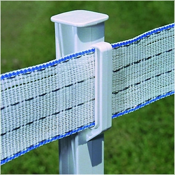 Zareba Fi-Shock A-48 Step-In Fence Post, 4 ft OAH, Polypropylene, White - 1