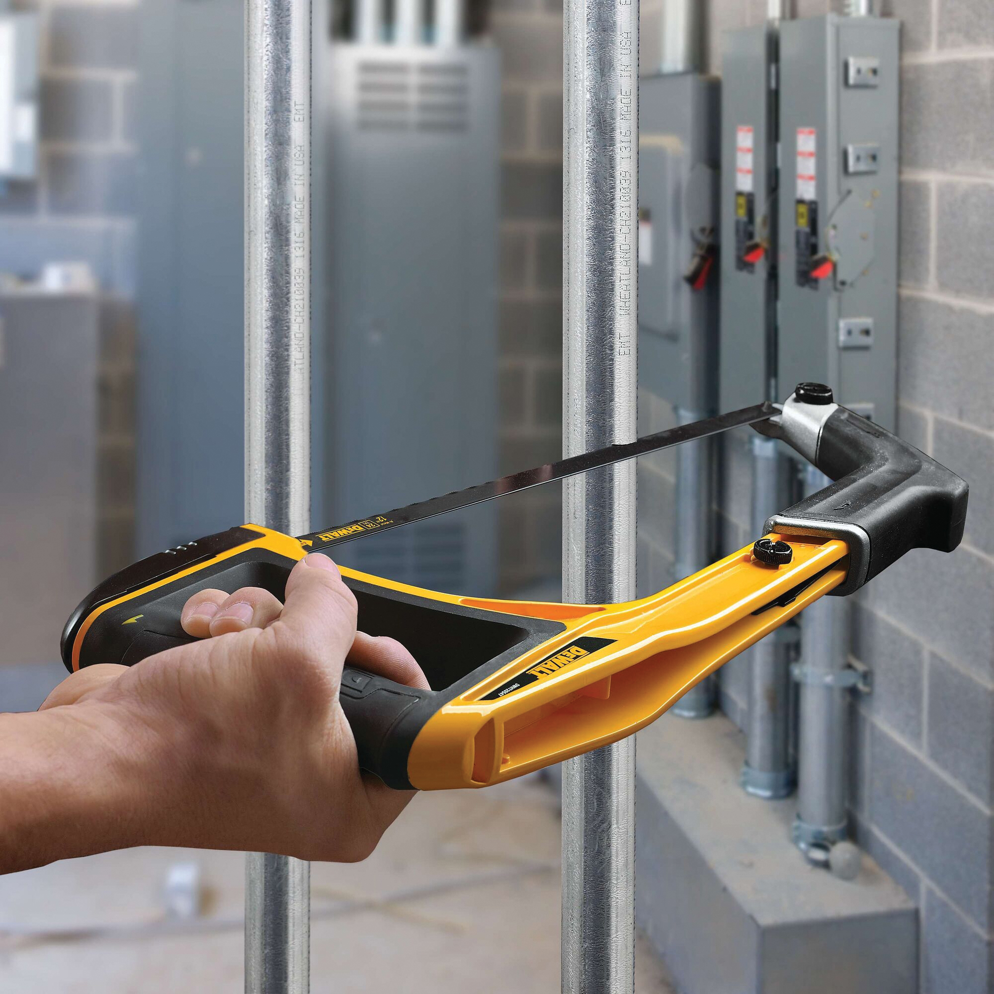 DEWALT DWHT20547L Hacksaw, 12 in Hacksaw, 6 in Reciprocating L Blade, 8 TPI, Bi-Metal Blade, 4-3/4 in D Throat - 3