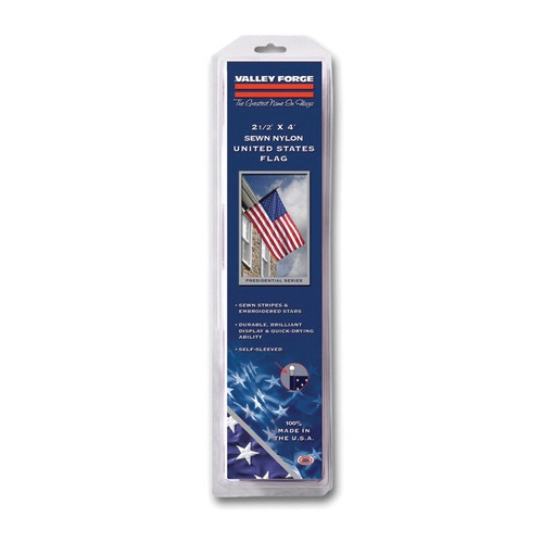 Valley Forge 60650 USA Flag, 2-1/2 ft W, 4 ft H, Nylon - 2