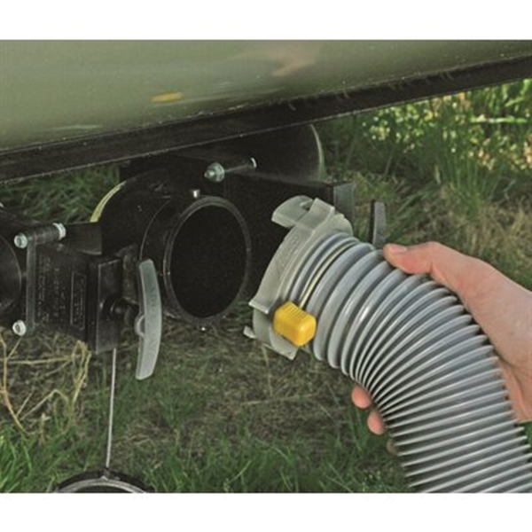 Camco USA Easy Slip 39173 Hose Adapter, 3 in ID, 4 in L, Plastic, Gray - 2