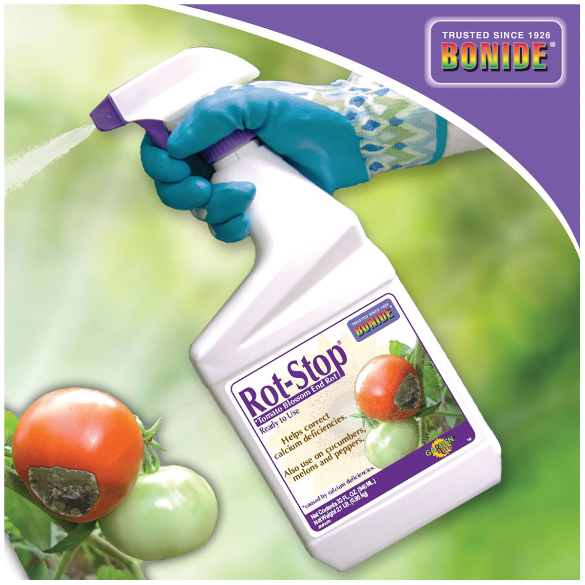 Bonide Rot-Stop 167 Tomato Blossom End Rot, Liquid, White, 1 qt - 2