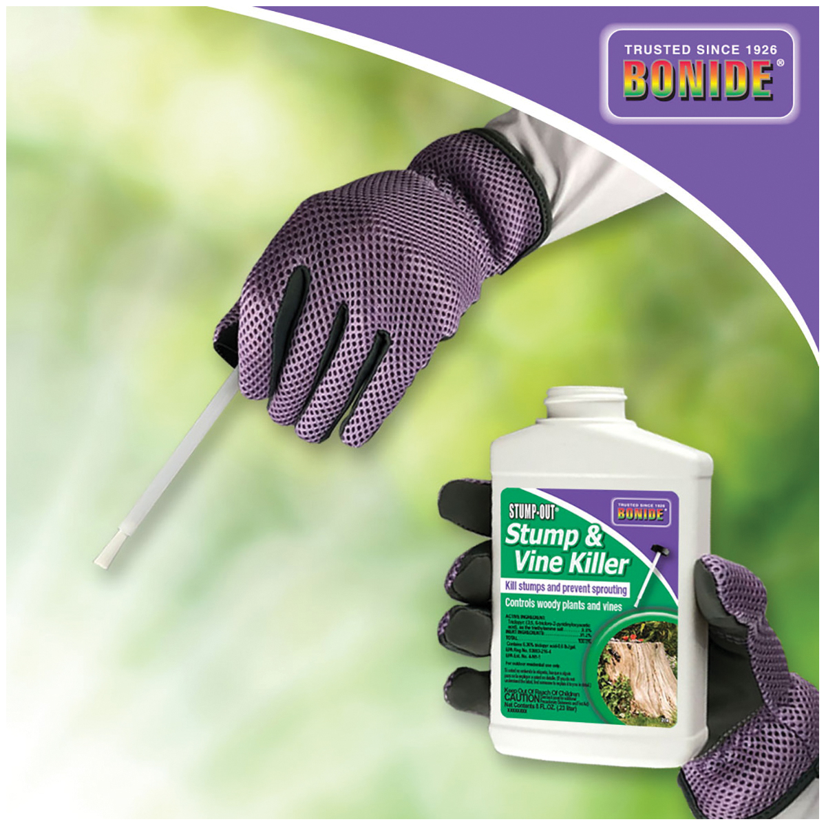Bonide 274 Stump and Vine Killer, Liquid, Gold/Yellow, 8 oz Bottle - 2