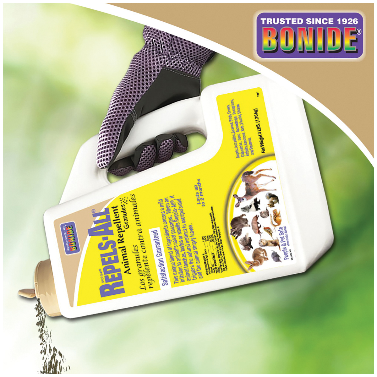 Bonide Repels All 2361 Animal Repellent, 2500 sq-ft Coverage - 2