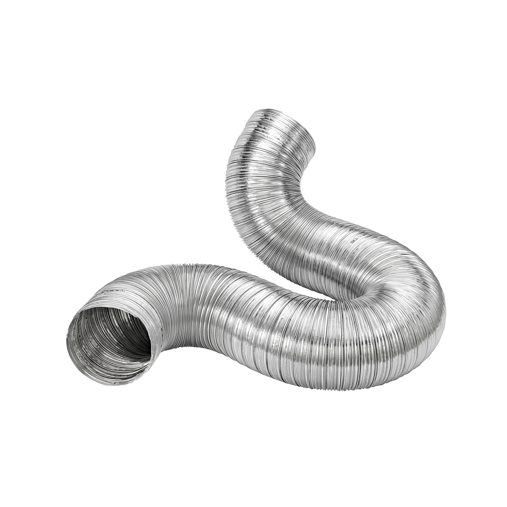 Lambro 301 Flexible Semi-Rigid Duct, 3 in, 8 ft L, Aluminum - 2