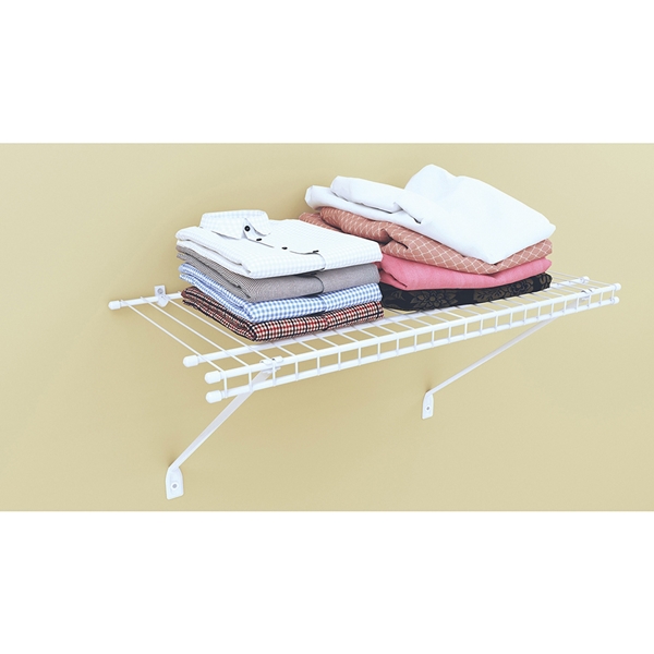 ClosetMaid 1021 Shelf Kit, 24 in L, 12 in W, Steel, White - 2