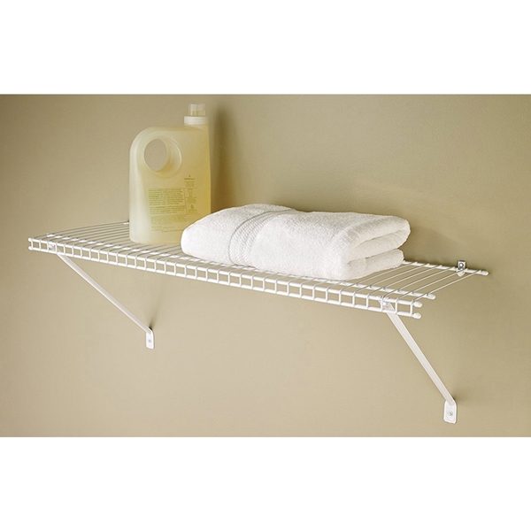 ClosetMaid 1021 Shelf Kit, 24 in L, 12 in W, Steel, White - 3