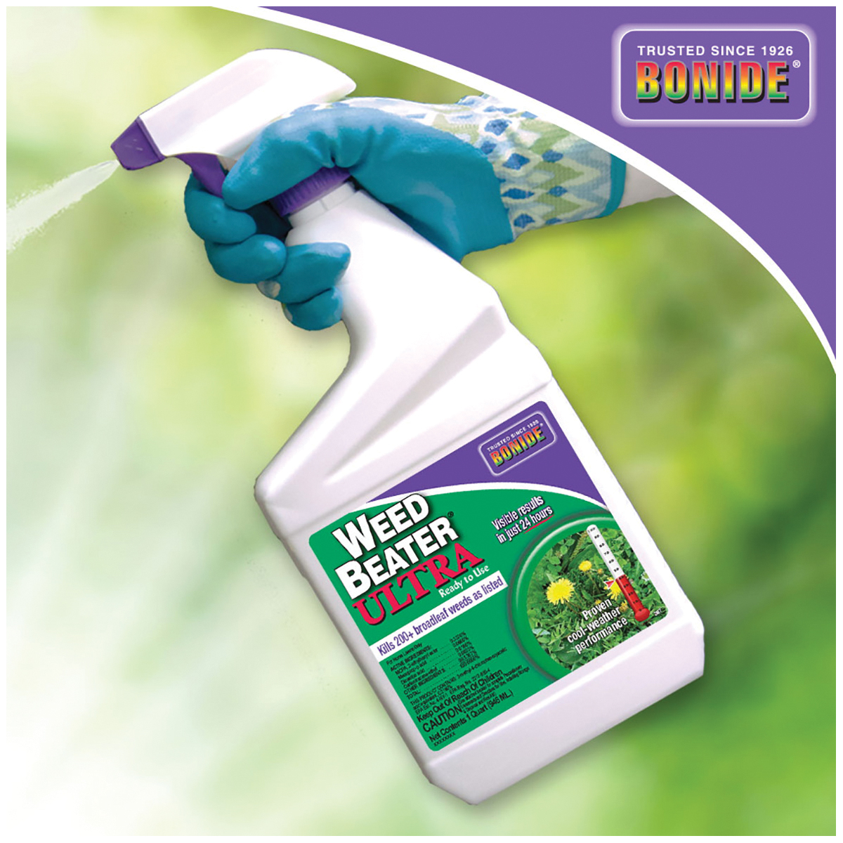 Weed Beater 307 Weed Killer, Liquid, Spray Application, 1 qt - 2
