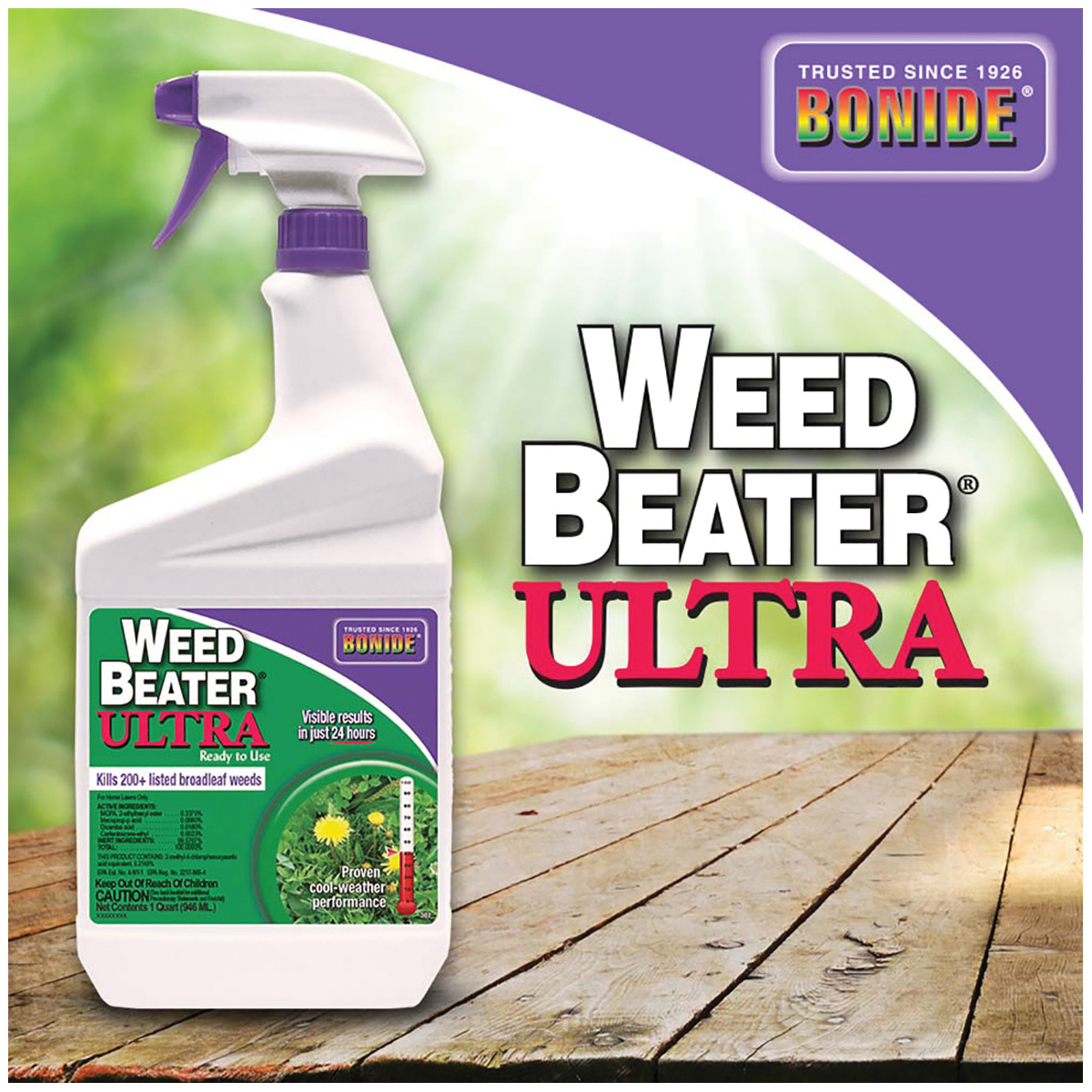 Weed Beater 307 Weed Killer, Liquid, Spray Application, 1 qt - 4