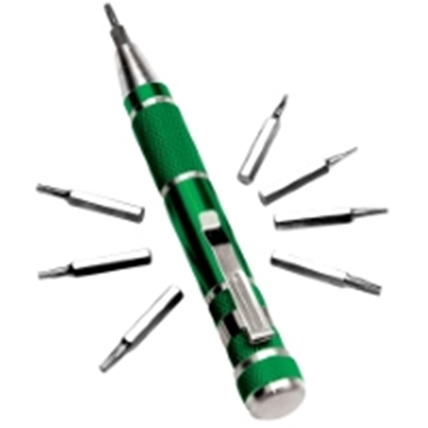 Wilmar W9148 Screwdriver Set, 9-Piece, Aluminum, Anodized, Green - 2