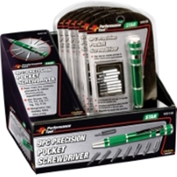 Wilmar W9148 Screwdriver Set, 9-Piece, Aluminum, Anodized, Green - 3