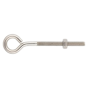 National Hardware N221-606 Eye Bolt, 1/4-20 Thread, Coarse Thread, 2-3/4 in L Thread, 0.56 in ID Dia Eye - 4