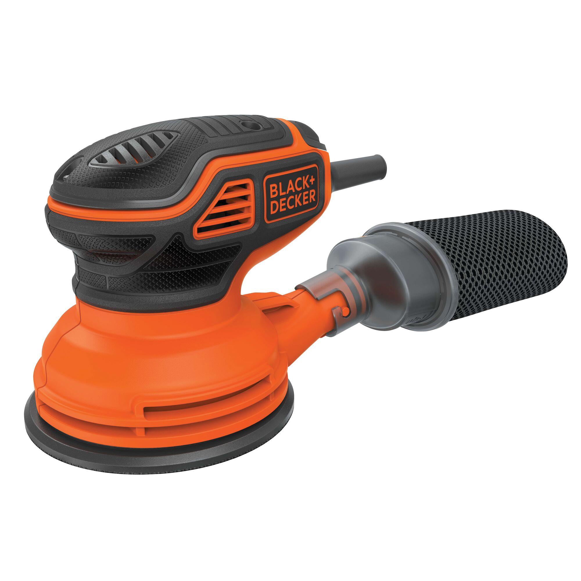 Black+Decker BDERO600 Random Orbit Sander, 2.6 A, 5 in Pad/Disc, Includes: (1) Sheet Sandpaper and (1) Dust Bag - 3
