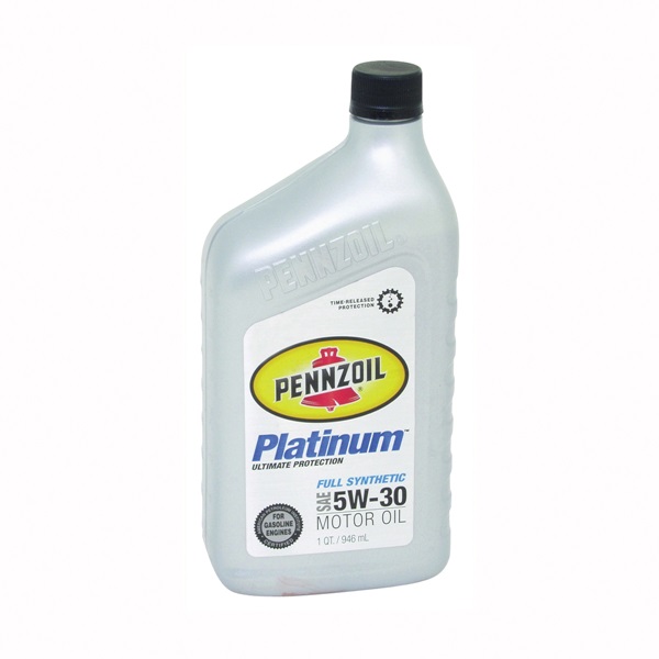 Pennzoil Platinum 550022689 Motor Oil Amber, 1 qt Bottle - 1