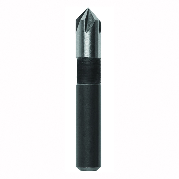 Irwin 1877714 Drill Bit, 1/4 in Dia, 1-17/32 in OAL, Countersink, 5-Flute, 1/4 in Dia Shank, Round Shank - 2