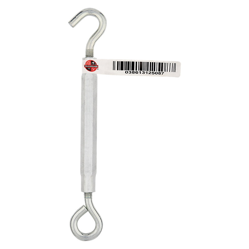 National Hardware 2172BC Series N221-903 Turnbuckle, 320 lb Working Load, 1/2-13 Thread, Hook, Eye, 17 in L Take-Up - 2