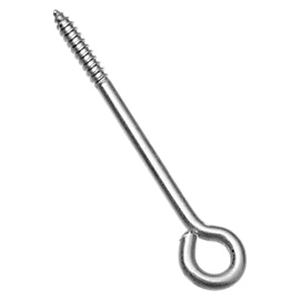 National Hardware N220-780 Lag Screw Eye, 1/4 in Thread, 1-1/2 in L Thread, 5 in OAL, 120 lb Working Load - 4