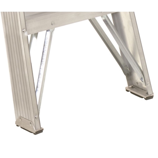 Louisville AS4004 Step Ladder, 4 ft H, Type II Duty Rating, Aluminum, 225 lb - 4