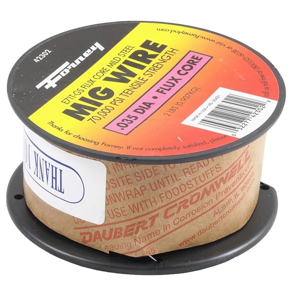 Forney 42302 MIG Welding Wire, 0.035 in Dia, 70,000 psi Tensile Strength - 1