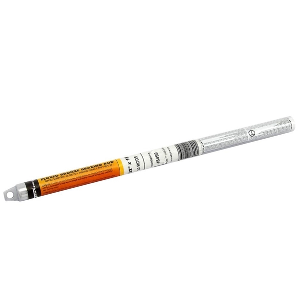 Forney 48490 Brazing Rod, 3/32 in Dia, 18 in L, Bronze - 1