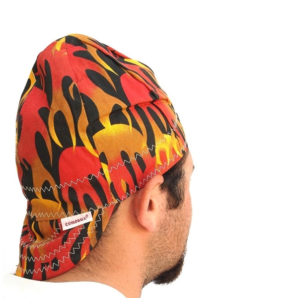 Forney 55814 Reversible Welding Cap, 7 in OAW, Cotton, Assorted - 2