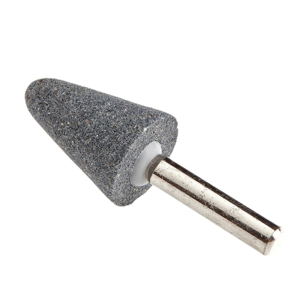 Forney 60027 Grinding Point, 3/4 x 1-1/8 in Dia, 1/4 in Arbor/Shank, 60 Grit, Coarse, Aluminum Oxide Abrasive - 2