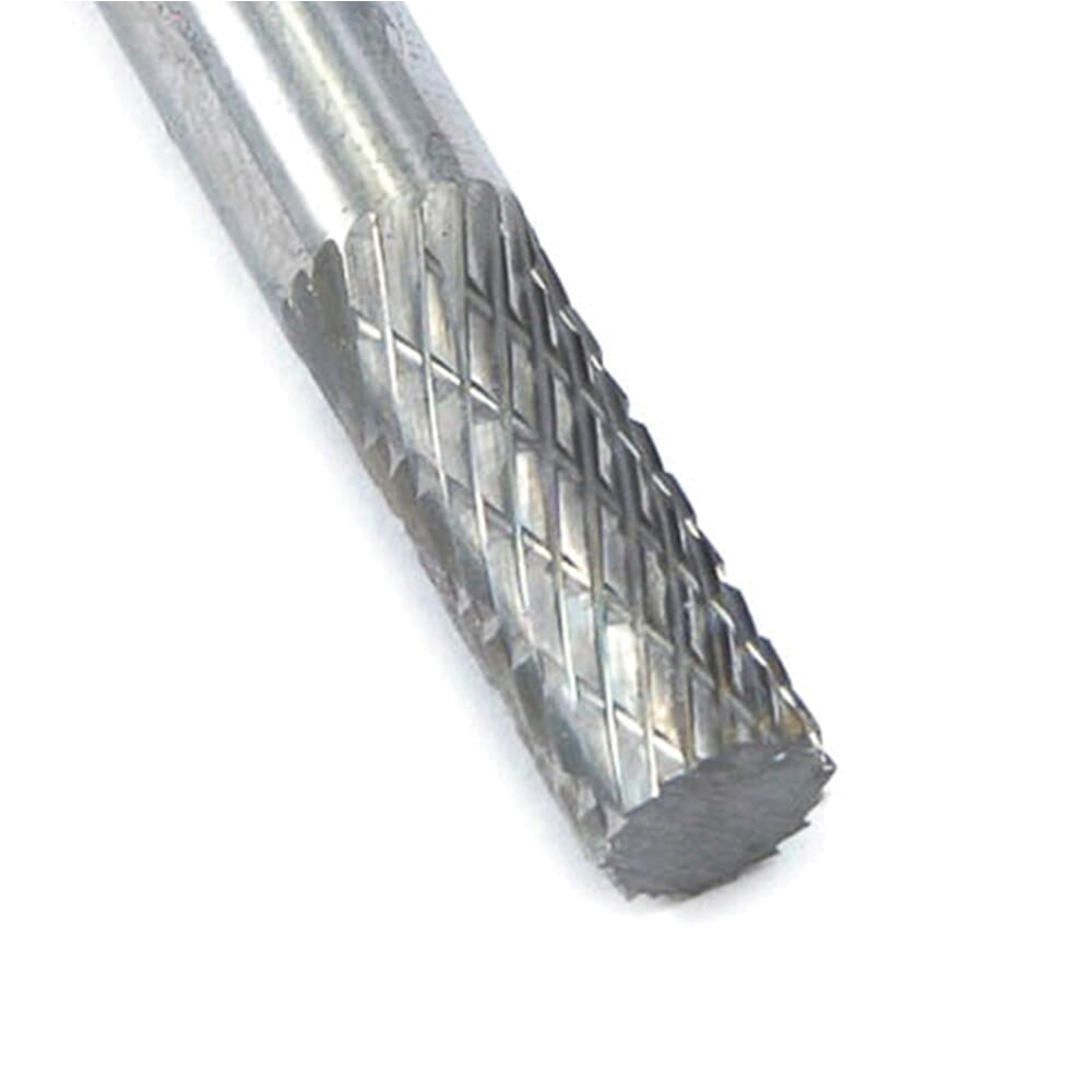 Forney 60120 Burr, 1/4 in Dia Cutting, 1/4 in Shank, 2 in L, Cylinder Shank, Tungsten Carbide Cutting Edge - 2