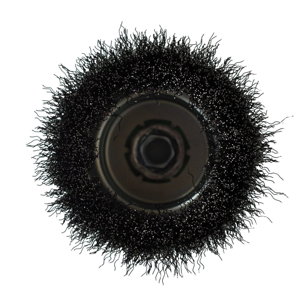 Forney 72754 Wire Cup Brush, 5 in Dia, 5/8-11 Arbor/Shank, 0.014 in Dia Bristle, Carbon Steel Bristle - 4