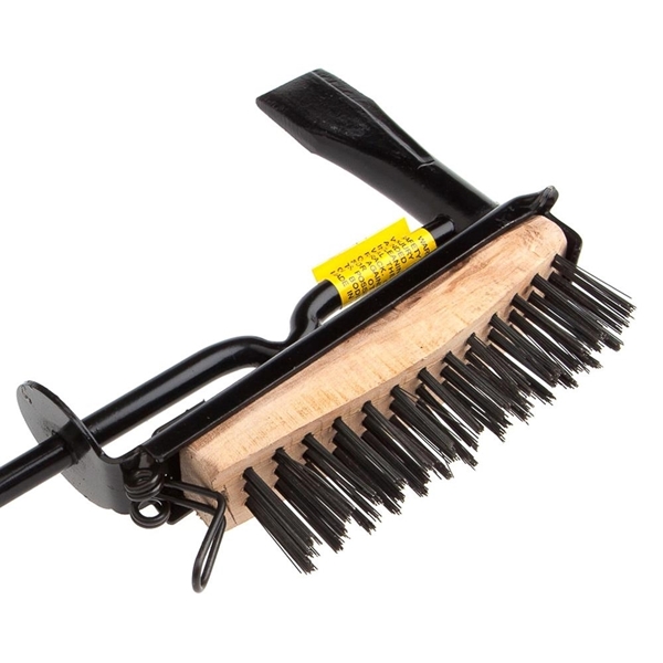 Forney 70500 Chipping Hammer with Wire Brush, Chisel Head, 12 in OAL - 1