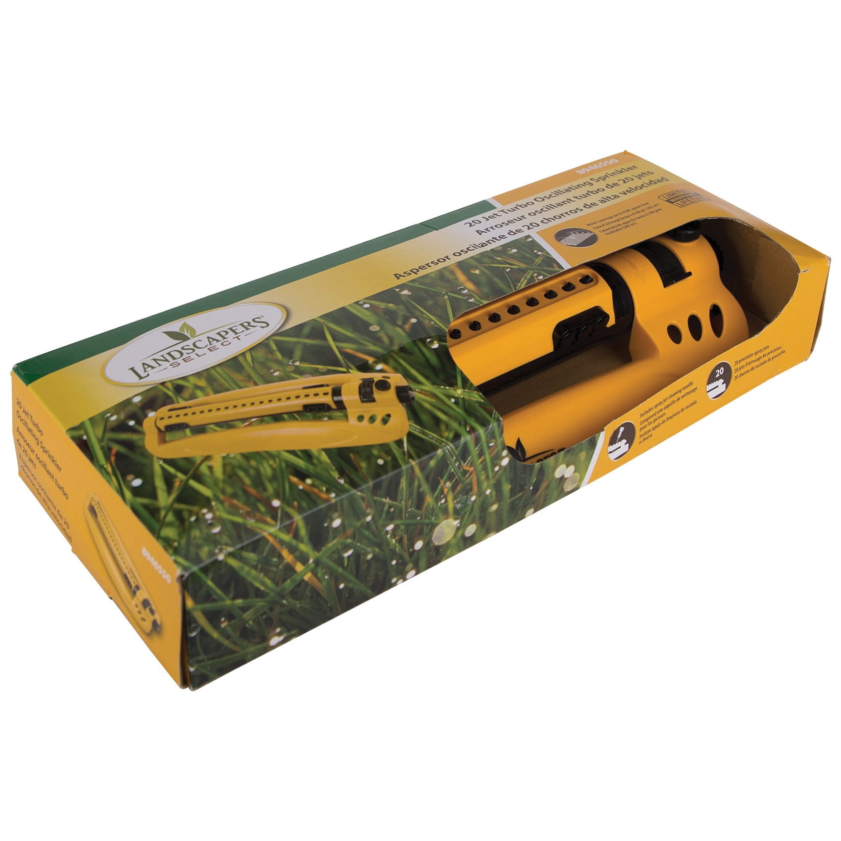 Landscapers Select YM17051 Turbo Sprinkler, Female, Rectangle, Plastic - 2