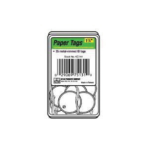 Hy-Ko KB144-250 Key Tag, 1-1/4 in Dia Dimensions, Paper, 250/PK
