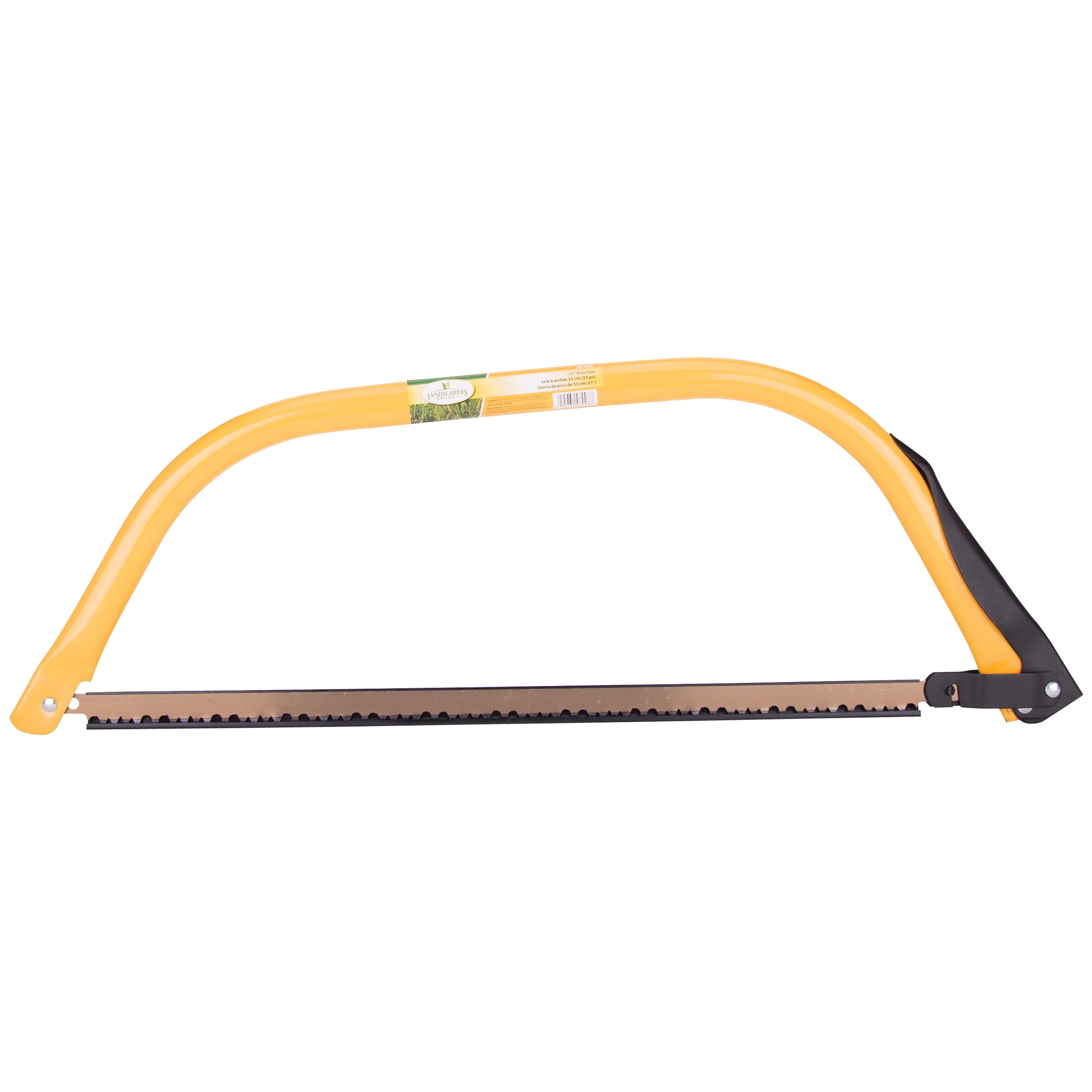 Landscapers Select BW41-480 Bow Saw, 21 in L Blade, Carbon Steel Blade, Steel Handle, Oval Tube Handle, 24-1/2 in OAL - 2