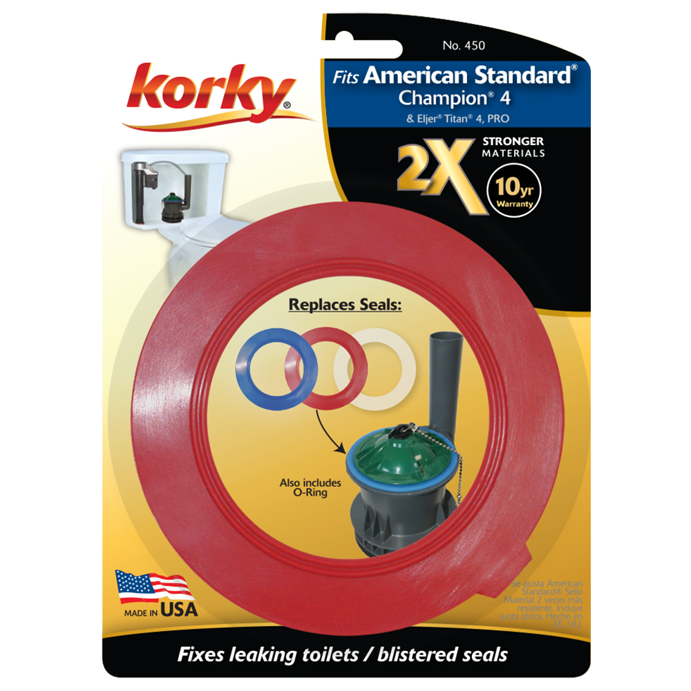 Korky 450BP Flush Valve Seal, Rubber - 2