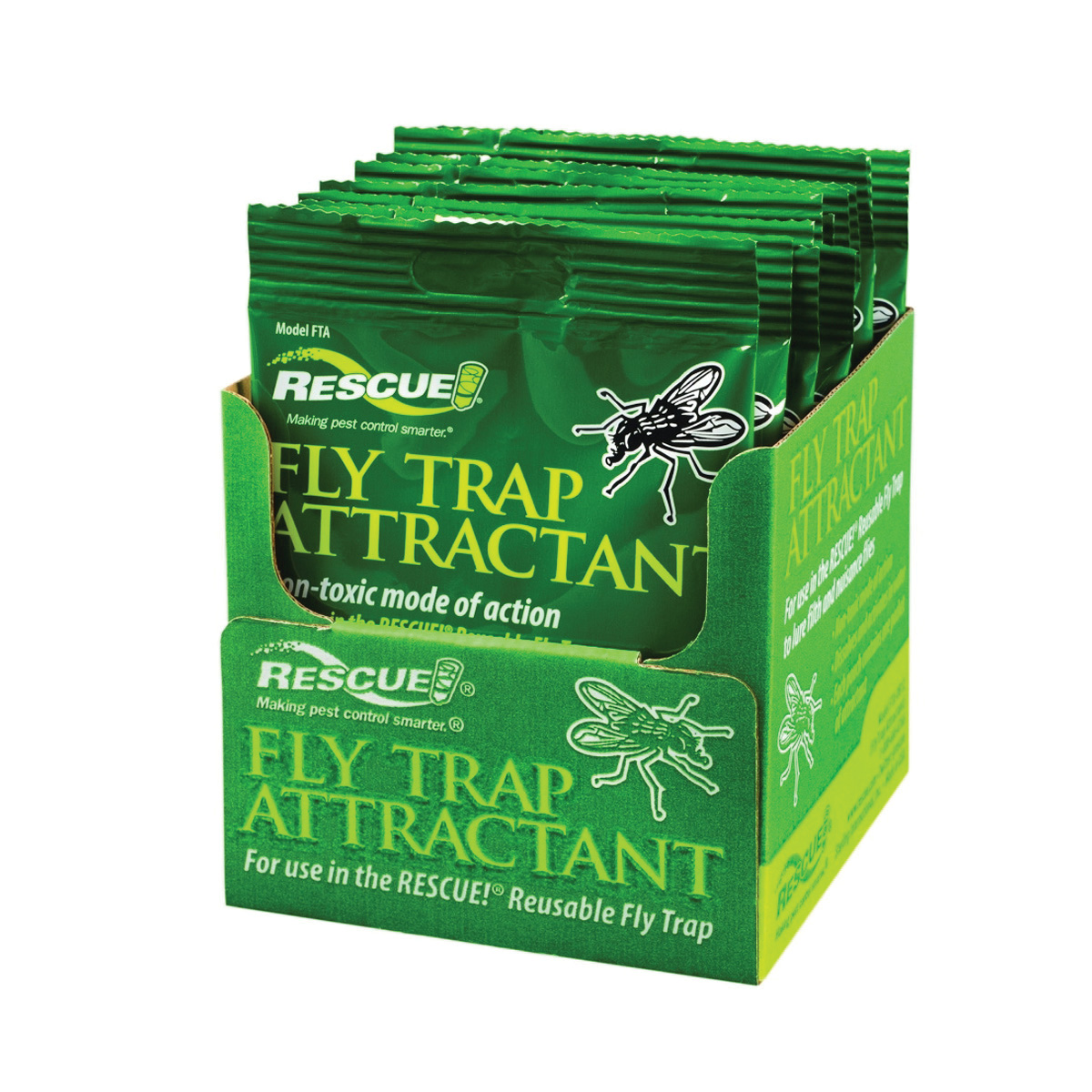 Rescue FTA-DB12 Fly Trap Attractant, Solid, Musty, 0.51 oz Refill Pack - 2