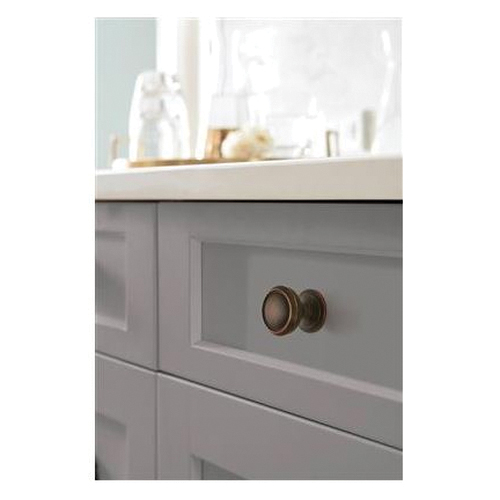 Amerock BP55342ORB Cabinet Knob, 1-1/4 in Projection, Traditional, 1-1/4 in, Zinc, Oil-Rubbed Bronze - 3